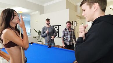Strip Pool Turns into Losers Getting Fucked Hard & Rough - Bi Foursome - Lucy Mochi