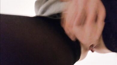 Suspenders, leather skirt + trying to film me while shopping piss yourself