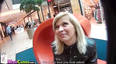 MALLCUTIES Nice blonde czech girl with big tits