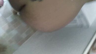 Fucking my stepaunt in the bathroom