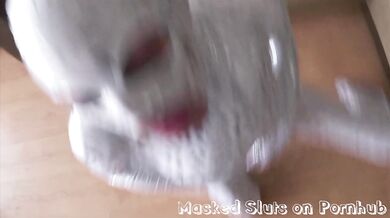 Masked Sluts Zentai Sex Doll Spandex Deepthroat Facefuck Cum In Mouth Clip