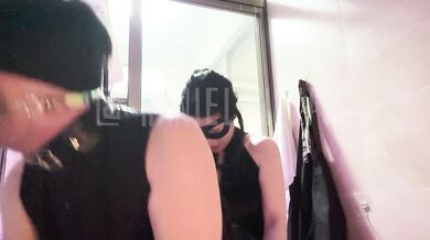 Prostate pleasure------My Master is pegging me in the kitchen,until i can't stand it anymore and cum