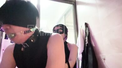 Prostate pleasure------My Master is pegging me in the kitchen,until i can't stand it anymore and cum