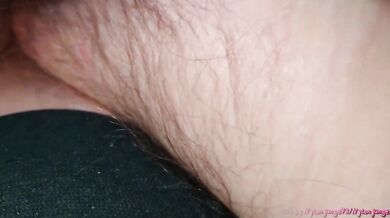 Cumshot in grandma's hairy pussy ** Creampie **