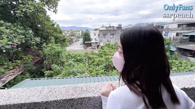 Raw Fuck on the balcony of Hualien B&B (Part 1)