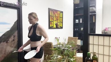 Spontaneous kitchen fuck