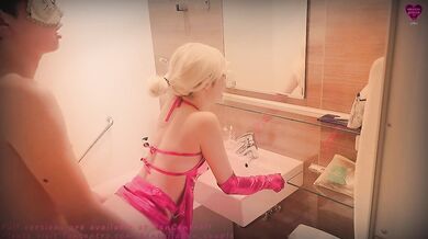 (2/4) Slut dancer enjoys sex everywhere in the hotel room | at the entrance, bathroom, bed...