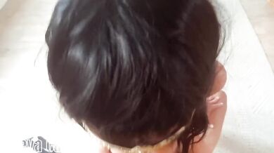 The most stunning blowjob & foreskin play PART 2 Facial cumshot latina MILF babe *Neya Cay* POV