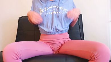 THIS IS HOW I GO SHOPPING WHEN I'M HORNY, lovense lush, butt leggings, crop top - Ela Stance