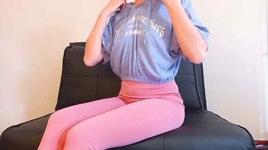 THIS IS HOW I GO SHOPPING WHEN I'M HORNY, lovense lush, butt leggings, crop top - Ela Stance