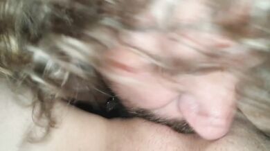 Dad squirts mom's pussy full of his thick cock. Mommy first jerks off daddy and then daddy eats mommy out. 2 of 3