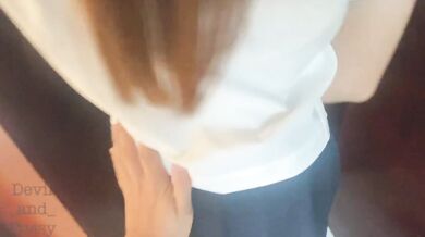 Japanese student waiting for orgasm and creampie - Master made me scream out for the orgasm loudly