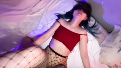 台灣 流出 20y網襪少女 體外 射精 貧乳少女 tiny tits 緊鮑