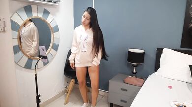Sexy Latina makes video for her horny stepbrother