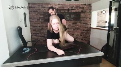 Cute chubby girl Maja urgently needs sex