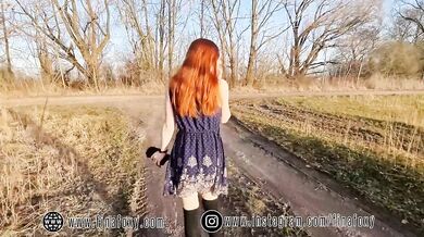German Teen first time naked outdoor