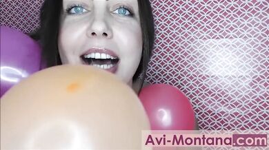 Balloon fetish masdturbation