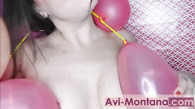 Balloon fetish masdturbation
