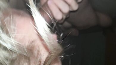 His cock goes balls deep in my pussy. He fucks so good. I suck him until he comes