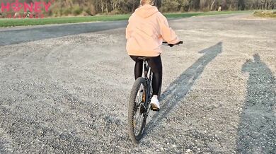 Deep Anal Creampie After Riding A Bike With Remote Controlled Vibrator