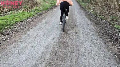 Deep Anal Creampie After Riding A Bike With Remote Controlled Vibrator