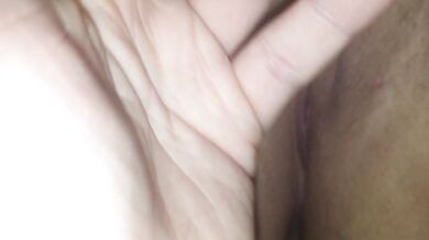Her little peehole gets fingered until she cums