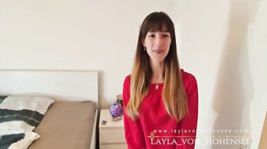 Skinny petite girl shows her boobs first time on the net