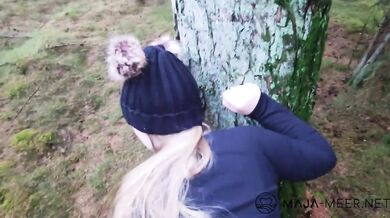Outdoor sex with cute chubby girl Maja!