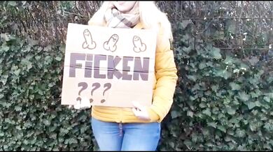 Studentin fragt einen Fremden ob er sie Ficken will
