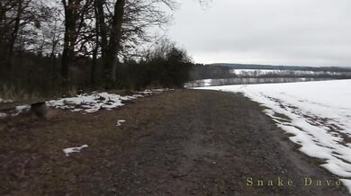 blowjob by snow outdoor