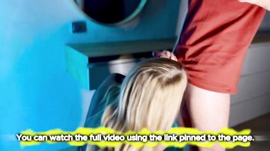 Hot girl gives a sloppy deep blowjob