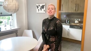 Your dominatrix FUCKS you with a STRAP-ON !!