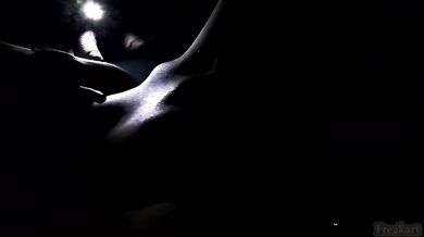 Horny Freakart masturbates whilst you rest beside her