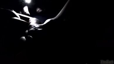 Horny Freakart masturbates whilst you rest beside her