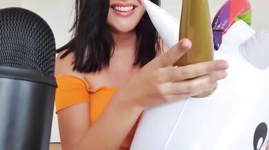 ASMR With my pooltoy, the Unicorn I can do more than just swimming! (Full Vid On Onlyfans)