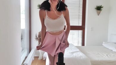ASMR Naive Student forgot to wear panties in class - Dirty Talk (FULL VID ON ONLYFANS)