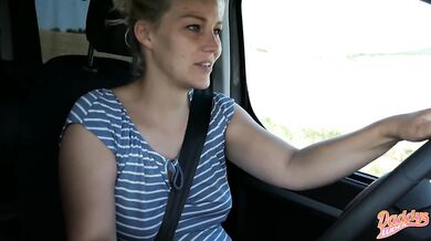 Fucking test drive! This is what hot women do before buying a car l DADDYS LUDER