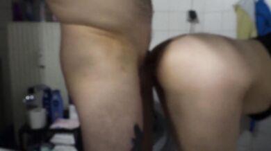 Making it rain in the shower! Biggest squirt and cum in mouth