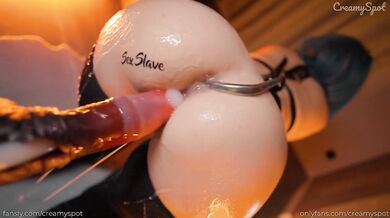 Tied and Creampied: Submissive Girl BDSM Training with an Anal Hook
