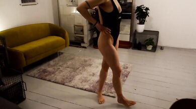 Trying on my new Vixen bathing suit - got us soaking wet in bed!