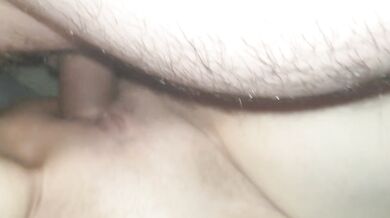 My dick goes all the way in her pussy and i cum inside her. All my cum deep inside her pussy