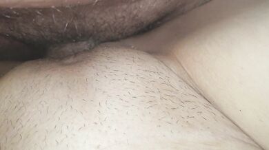 My dick goes all the way in her pussy and i cum inside her. All my cum deep inside her pussy