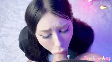 18 year old girl was fucked hard and I cum on her face