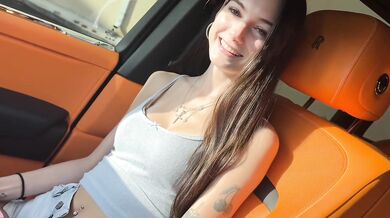 19 Year Old Sophie Tyler Takes Dicks In The Back Of Rolls Royce | Tightest Pussy | TeddyT