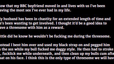 INTERRACIAL BBC THREESOME FEMDOM HOTWIFE STRAP ON PEGGING CHASTITY CUCKOLD CUM CLEAN UP BLACKED