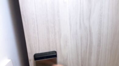 Neighbor whore wanted cock and comes to my apartment with an excuse and profit because my girlfriend is not here