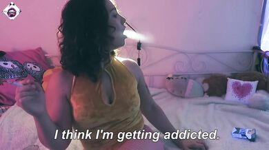 First time smoking in my own house - feeling like a bad girl - striptease