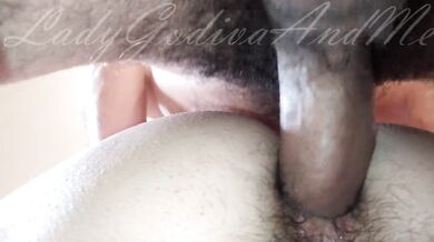 I moan loudly while receiving painful anal in my tight hairy ass! ​ Painal - Doggy - Creampie