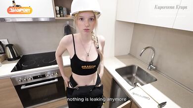 I'm not a plumber, but I can fuck her ass . I came on her sexy face with sperm | Kuporovaa Krupa