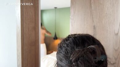 Tommy Verga sees while changing and ends up fucking her